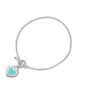 Tiffany Love Heart Toggle Bracelet - L